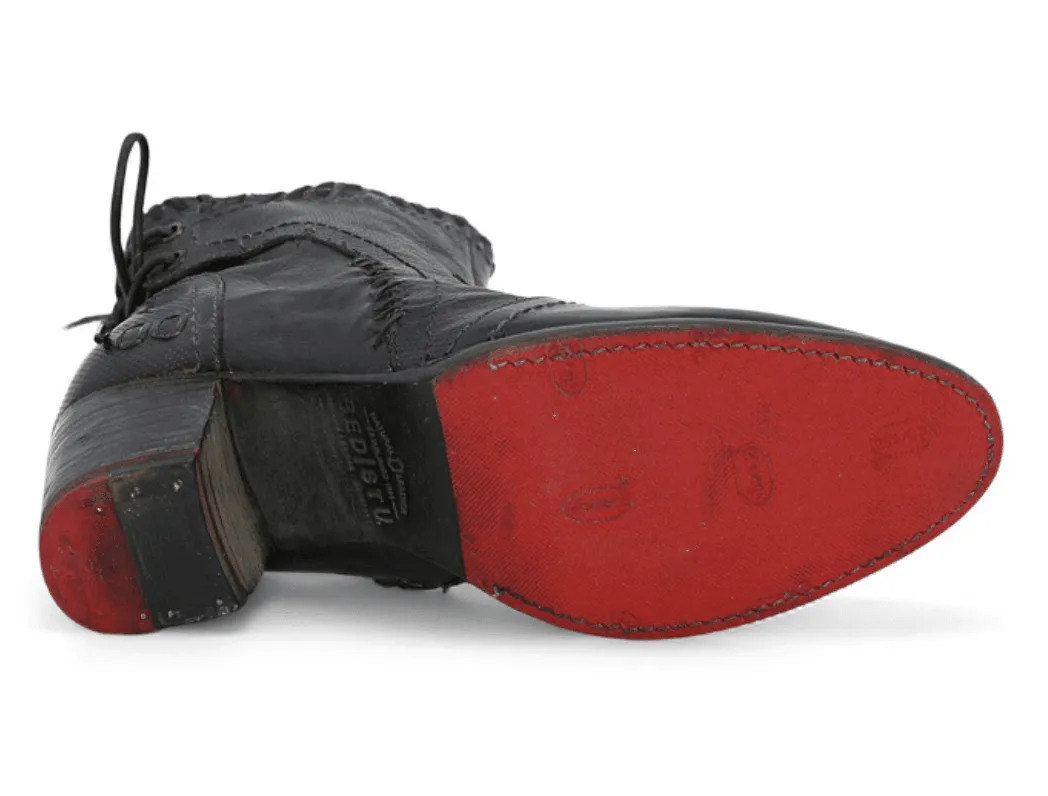 Day Wear Bed Stu Women's Bia Black Rustic Leather Short Ankle Boots F393008-BKRS