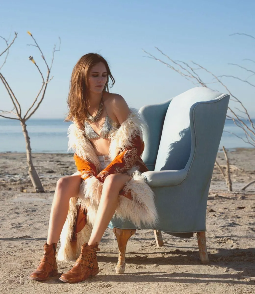 Bed Stu Women's Whacky II Tan Dip Dye Leather Ankle Boot F393024 Day Wear Memory Foam