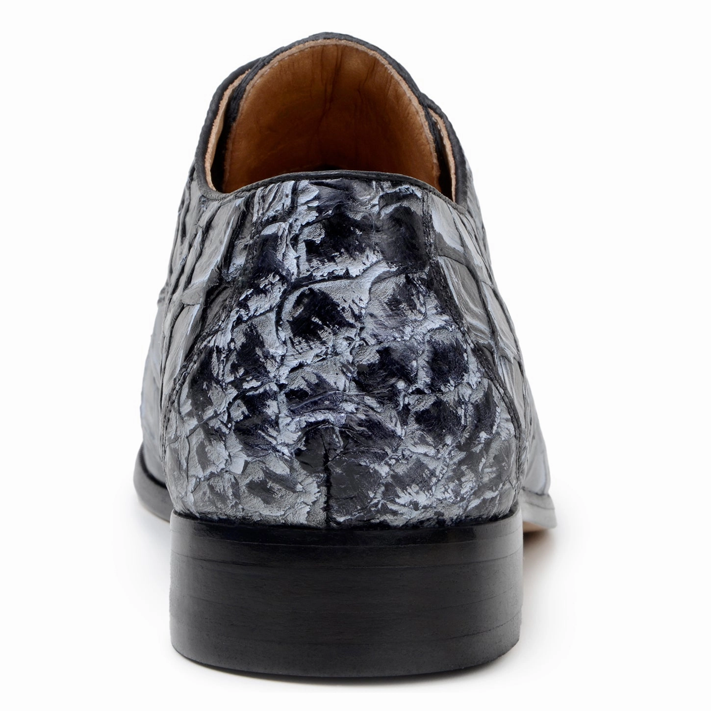 Renzo - Ivory Black Open Toe