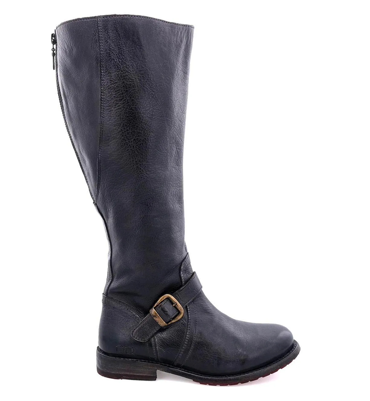 Bed Stu Women's Glaye Black Rustic Wide Calf Leather Tall Boots F315406BKRS Comfort Toe Box Weekend Escape