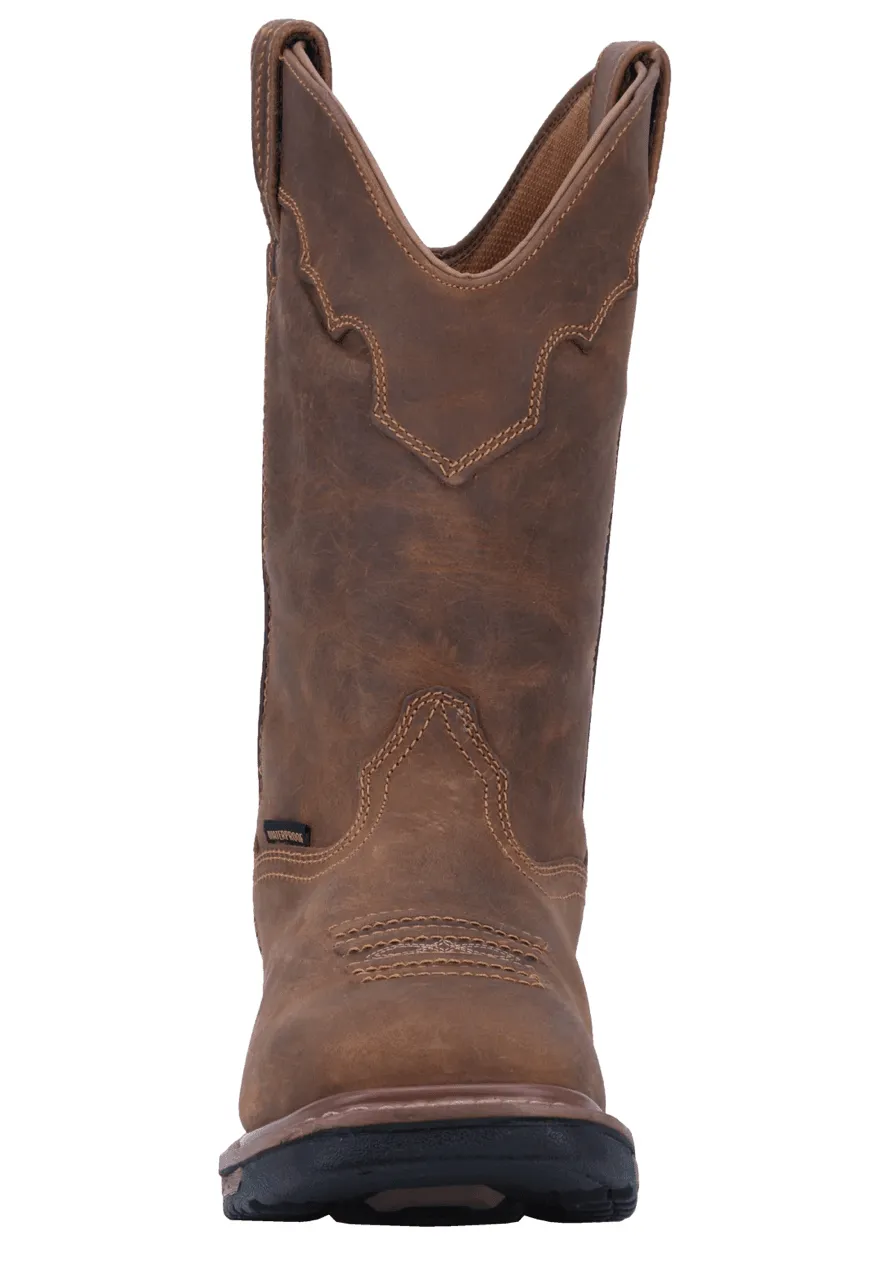 Comfortable Experience Dan Post Men's Brown Leather Blayde Waterproof Cowboy Work Boots DP69402