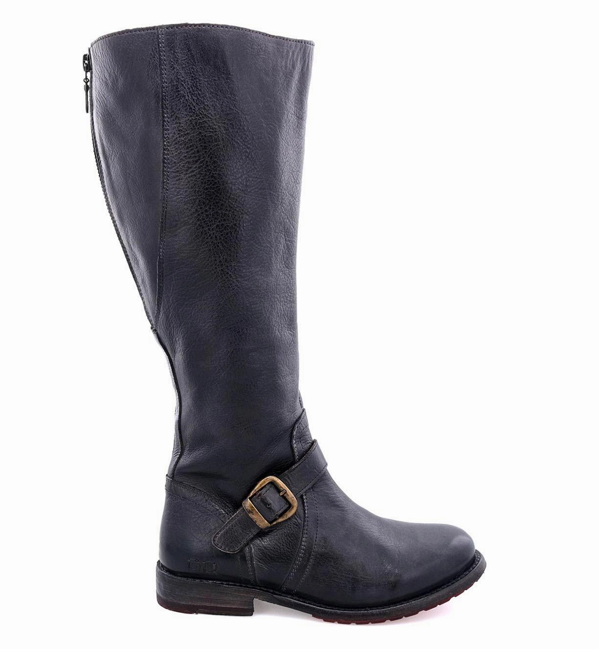 Bed Stu Women's Glaye Black Rustic Wide Calf Leather Tall Boots F315406BKRS Comfort Toe Box Weekend Escape