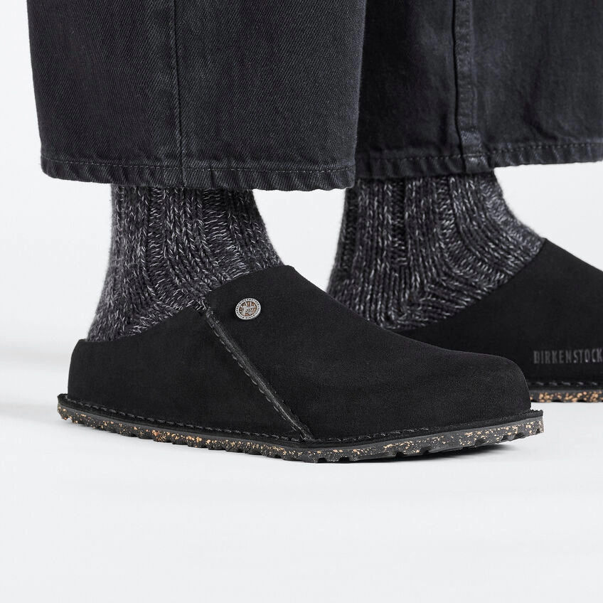 Zermatt Premium | Suede | Black - Clog - Birkenstock