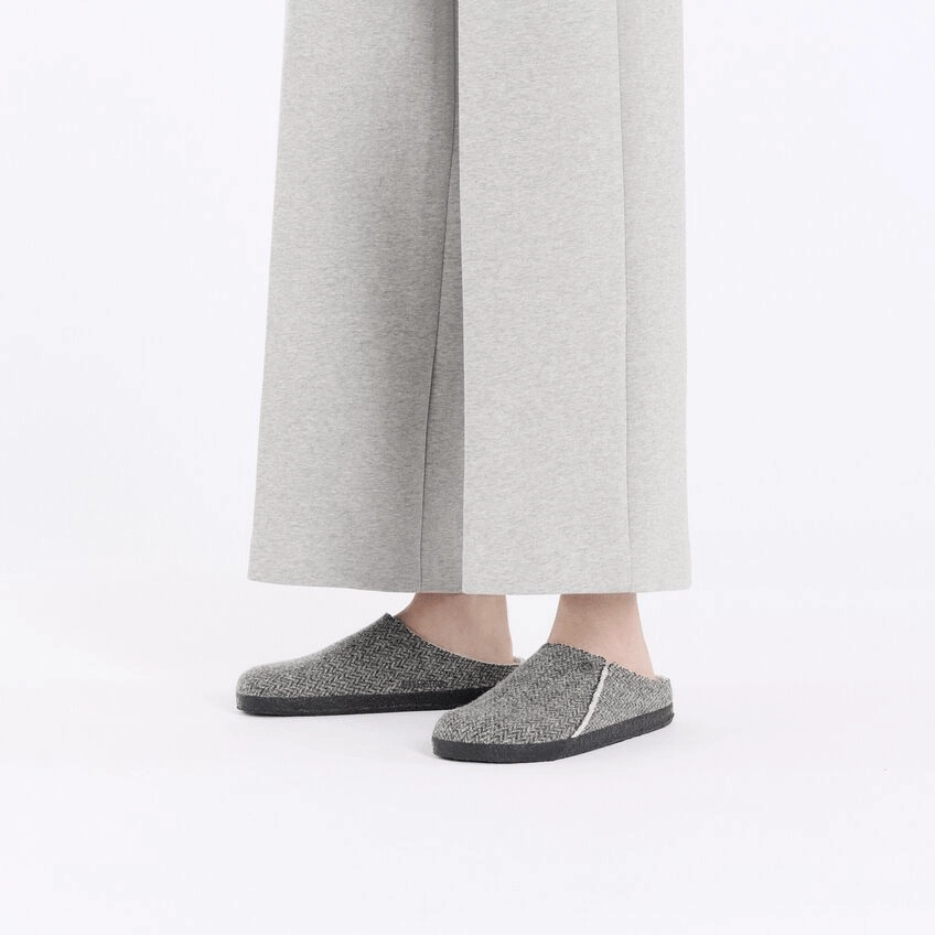 Zermatt Shearling | Wool | Herringbone Gray Cold Protection Wear