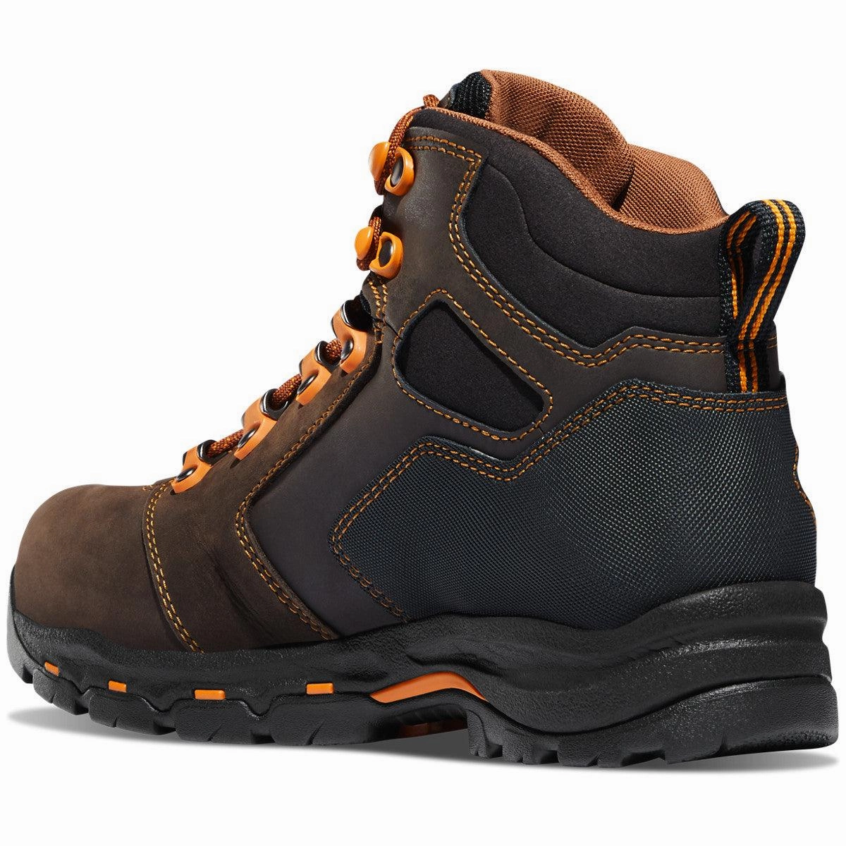 Danner Men's Vicious Met Guard 4.5" Brown/ Orange Waterproof Work Boot 13855 Comfy All Outdoor Use